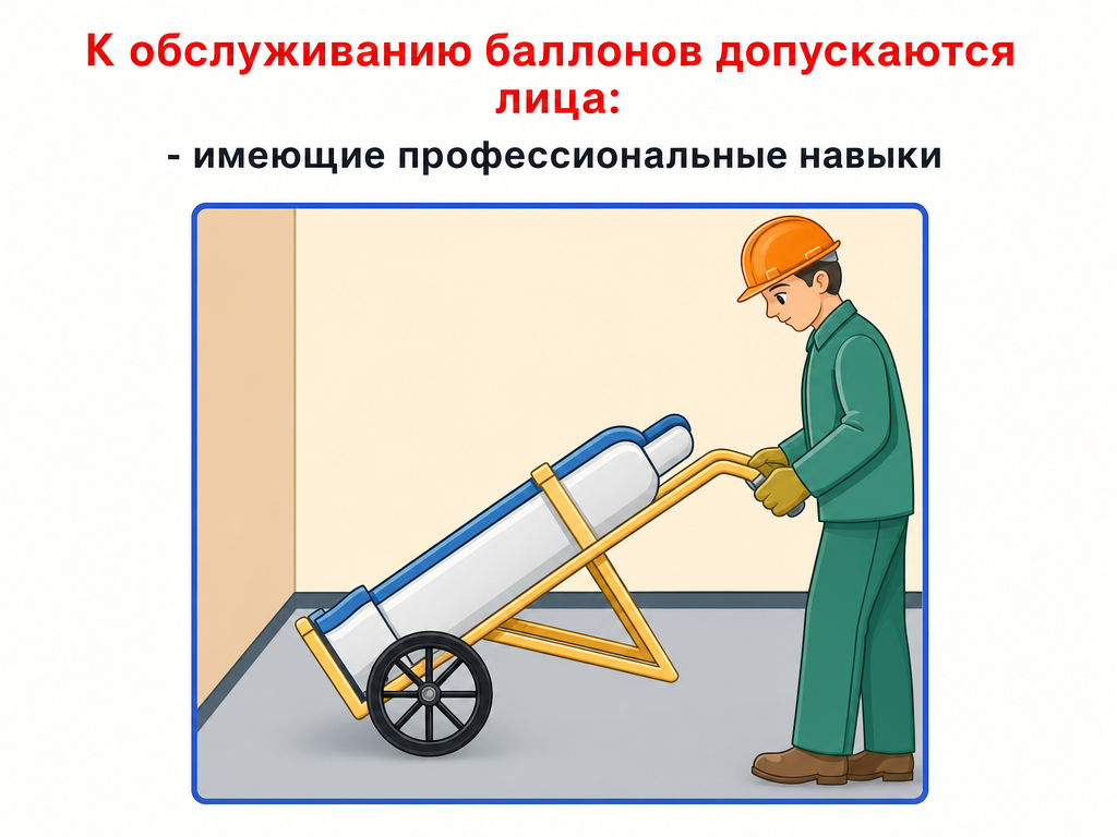 Хранение, транспортировка и эксплуатация газовых баллонов — кадр 1