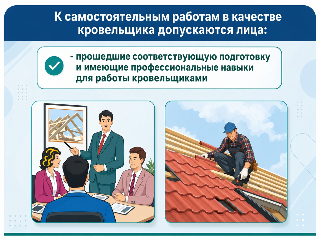 Кровельщик по стальным кровлям — кадр 1