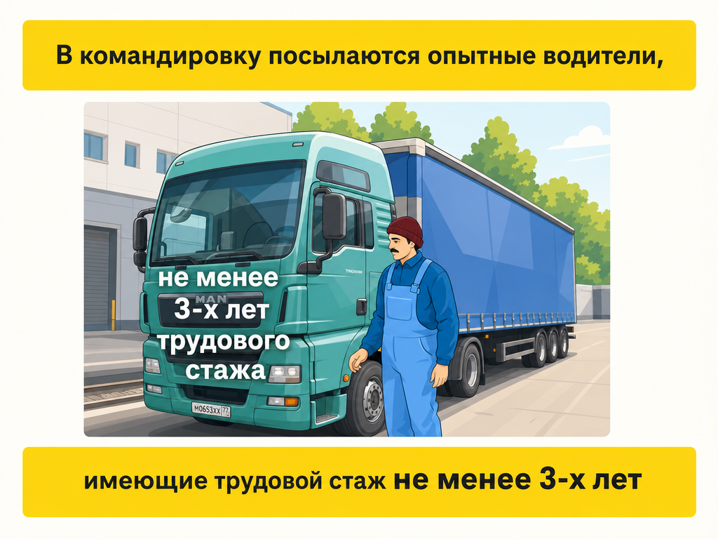Командировка водителя автомобиля — кадр 1
