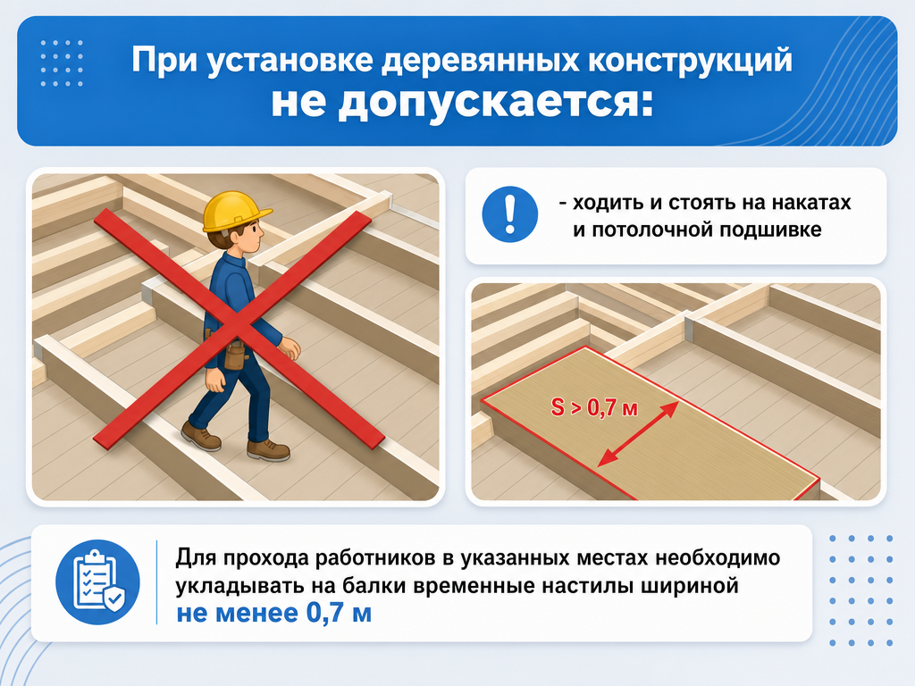 Правила по охране труда при работе на высоте. Дополнение 4: Требования по охране труда при монтаже и демонтаже на высоте стальных и сборных несущих конструкций; Требования по охране труда при установке и монтаже на высоте деревянных конструкций; Требования по охране труда при выполнении кровельных и других работ на крышах зданий (обновлено: приказ N 782н от 16.11.2020) — кадр 1