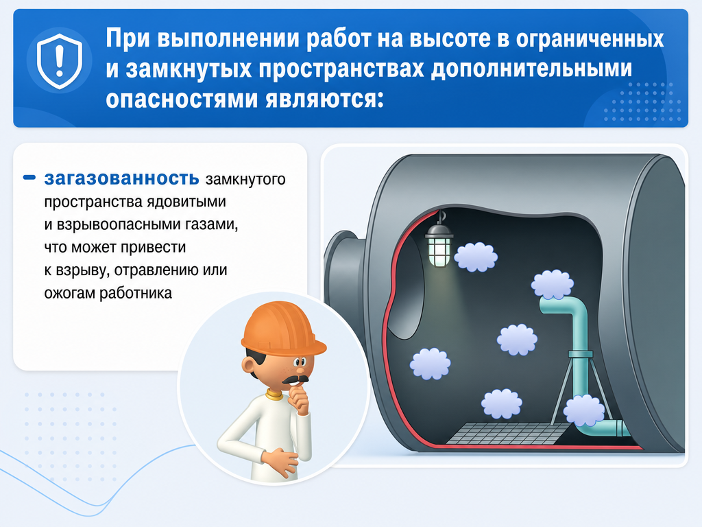 Правила по охране труда при работе на высоте. Дополнение 8: Требования по охране труда при работе над водой; Требования по охране труда при работе на высоте в ограниченном пространстве (обновлено: приказ N 782н от 16.11.2020) — кадр 1